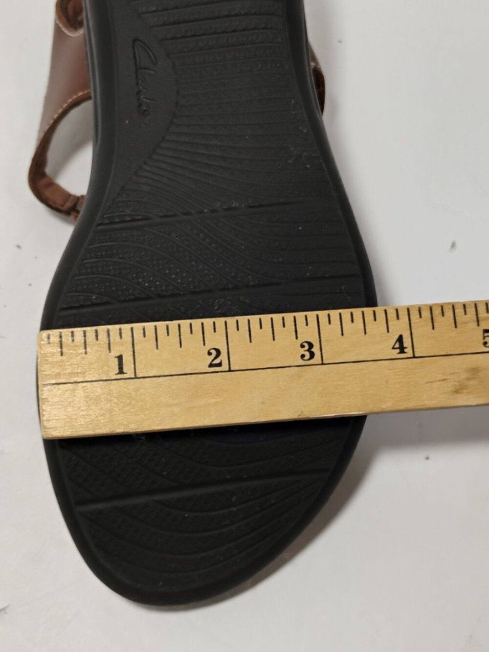 Clarks Womens 7M Sandals Brown Fx Leather EC - Picture 9 of 9